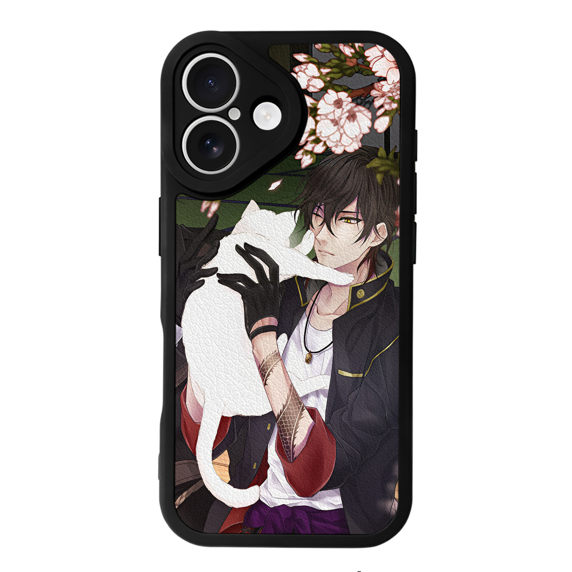 （画像用） 刀剣乱舞 Touken Ranbu 【iPhone 16シリーズ対応】シリコンスマホケース（レザー調） 材質：シリコン